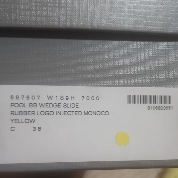 Balenciaga Yellow Slide Sandals 38 - Picture 2 of 9